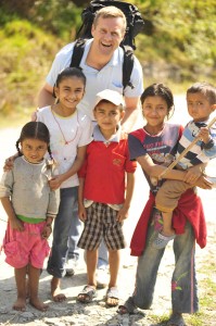 Ashley with Nepali Kids - social justice